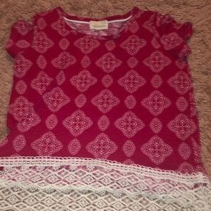 Aztec patterned shirt!